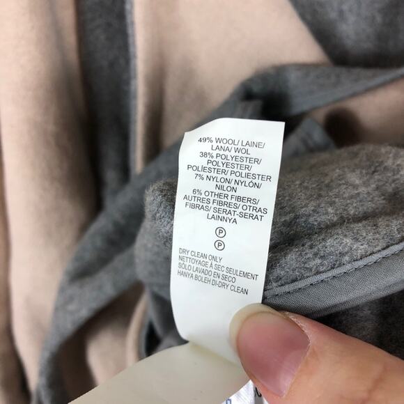 Lucky Brand Colorblock Draped Asymmetrical Neutral Lagenlook Cardigan Jacket S - Picture 10 of 11